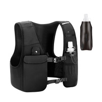 Gilet de course léger et ajustable en néoprène réfléchissant avec poches pour la course sur sentier, la randonnée, unisexe, toutes saisons, logo personnalisé