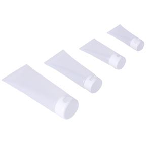 Tube cosmétique souple transparent 10g-200g pour nettoyant visage, crème pour les mains, tube PE dépoli transparent, flacon de lotion BB - Product Image 5