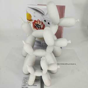 Ready to Ship DIY Fluid Balloon Dog White Piggy Blank Resin Art Crafts Embryo Handmade Children's <strong>Toys</strong> Indoor Home Decoration - Product Image 2