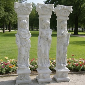 Lampadaire <span class=keywords><strong>en</strong></span> <span class=keywords><strong>marbre</strong></span> blanc sculpté à la main <span class=keywords><strong>avec</strong></span> motif feuille d'acanthe et globe ajouré, <span class=keywords><strong>colonne</strong></span> de jardin <span class=keywords><strong>en</strong></span> pierre de style europé<span class=keywords><strong>en</strong></span> - Product Image 4