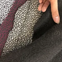 China Factory Debossed Elephant Print Genuine Leather Fabric Hide