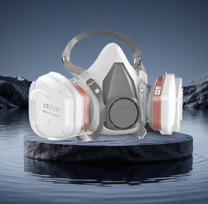 Máscara de Gás Reutilizável SK6200 de 3 Camadas com Válvula de Respiração, <span class=keywords><strong>Anti</strong></span>-Poeira e <span class=keywords><strong>Anti</strong></span>-Odor para Ambientes Industriais - Product Image 3