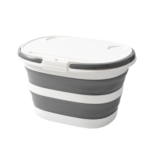 Cubo Geométrico de Plástico para <span class=keywords><strong>Picnic</strong></span> al Aire Libre con Soporte, Soporte Plegable para Teléfono Móvil, Contenedor de Almacenamiento y Organización de Ropa Sucia - Product Image 6
