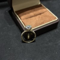 Bague de fiançailles personnalisée en or 14K/18K avec diamant de laboratoire CVD certifié IGI 1CT 2CT 3CT 4CT 5CT D E VVS VS et pierres latérales pavées