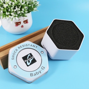 カスタムロゴギフトディスプレイOemパッケージウォッチ収納ボックス高級ブラック六角形化石ブラックメタルティンボックス - Product Image 6