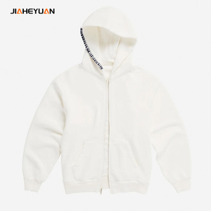 Haute Qualité 100% Coton Baggy Hommes Streetwear Boxy Hoodies Fabricants Personnalisé À <span class=keywords><strong>Capuche</strong></span> 400gsm Zip Up Hoodies Hommes - Product Image 2