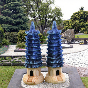 Miniatura Fai-da-te <span class=keywords><strong>in</strong></span> Resina: Pagoda Antica Simulata, Statuetta per Auto, Decorazione Paesaggistica per Tavolo <span class=keywords><strong>in</strong></span> Sabbia, Mini Fata per Halloween - Product Image 3