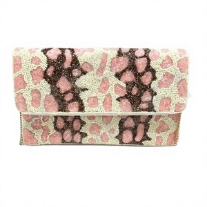 <b>Cream</b> Leopard Custom Beaded Party Clutch Evening Bag Designer Ladies Shoulder Bags Luxury Purses and <b>Handbags</b> Parties - Product Image 1