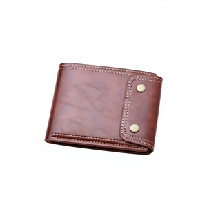 Portefeuille court pour homme à double boucle boutonnée, en PU, avec fermeture éclair et fermoir ; Léger, pour billets de banque en dollars américains, en polyester - Product Image 4