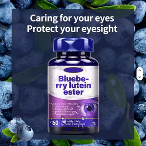 Comprimés à croquer d'ester de lutéine de myrtille OEM/ODM, antioxydants pour la santé oculaire des adultes, certifiés ISO, flacons de 60 unités - Product Image 4