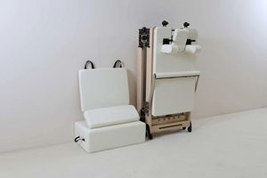 Reformer de Pilates Plegable de Madera de Arce con Resortes Importados y Cama Profesional de Cuero EVA para Equipos de Fitness en Casa y Estudio - Product Image 4