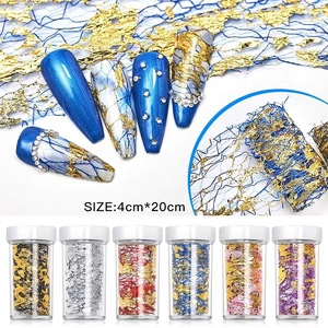Venta al por mayor Nail Art Sticker Gold Silver Net Line Nail Foil Adornos coloridos <span class=keywords><strong>Sally</strong></span> Net Starry Paper para manicura - Product Image 6