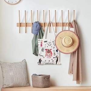 Bolsas de mano con estampado personalizado, bolso de lona con estampado de <span class=keywords><strong>cantante</strong></span>, para niñas, cantantes, mercancía, regalos para amantes de la música - Product Image 4