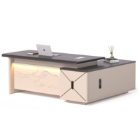 Venta al por mayor de muebles de escritorio de oficina modernos personalizables duradero cajón de lujo Gerente de madera mesa de oficina modular fuente de fábrica