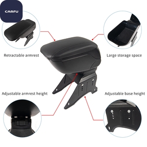 กล่องเก็บของคอนโซลกลางรถยนต์ CARFU AC-479 รุ่นหรูหรา ดีไซน์ทันสมัย ผลิตจากวัสดุ ABS และหนัง PVC - Product Image 4