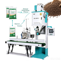 Machine d'emballage de graines haute précision Ewinall DCS-50FE-C 50 kg, alimentation multi-étapes douce pour maïs, blé, soja, ensachage de qualité alimentaire