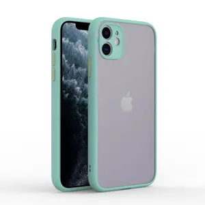 Cover Ponsel Matte Transparan TPU PC, Casing Aksesori Ponsel Lain untuk Apple iPhone 11 Pro Max XS XR X 8 SE