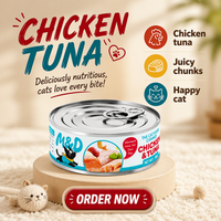 Nourriture humide pour chats MAIDOU, riche en protéines, en conserve de 85 g, viande fraîche entièrement naturelle, nourriture pour chats en conserve, vente en gros d'aliments pour animaux de compagnie