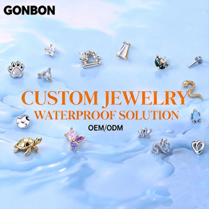 Fabricante <span class=keywords><strong>de</strong></span> Joyería Personalizada OEM ODM con MOQ Bajo, <span class=keywords><strong>Titanio</strong></span> ASTM F136, Oro 14K, Moissanita, <span class=keywords><strong>Piercing</strong></span> <span class=keywords><strong>de</strong></span> Espalda Plana Sin Rosca, Servicio Personalizado - Product Image 1