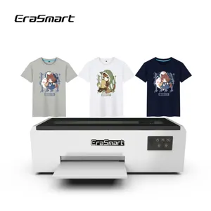 Erasmart otomatis produk baru 2024 Portable Printer T Shirt mesin cetak L805 kepala Dtf Printer A4 mesin untuk penggunaan rumah