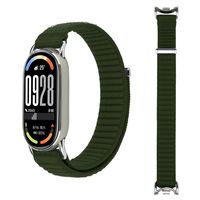 Nylon bandje voor Xiaomi Band 10, verstelbaar, modieus, van stof, geschikt voor Mi Band 9 en Band 8 armband.