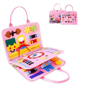 Série rose éducation précoce Montessori jouets en gros bébé occupé <span class=keywords><strong>cartables</strong></span> pour filles comme cadeauxAutres sacs à usage spécial - Product Image 4