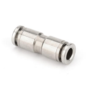 Bakır Geçişli Levha Tipi Hızlı Bükümlü Çift Ferrule Bağlantı Elemanları PU Hortumdan Sert Boruya Düz Bağlantı - Product Image 2