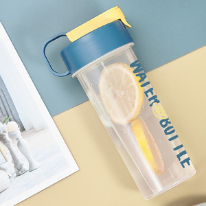 Portable <b>Plastic</b> Water Bottle 6303 Leak Proof Airtight For Outdoor Sports Summer Use Customizable With Logo - Product Image 2