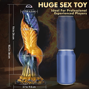 Phoenix <span class=keywords><strong>Monster</strong></span> <span class=keywords><strong>Vibrator</strong></span> masturbasi bentuk aneh Plug Anal mainan seks untuk pria dan wanita dengan 7 mode getaran dan dorong - Product Image 6