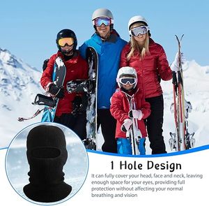 Multiple Colors Single Hole <strong>Balaclava</strong> Rounded Woven Sports Cap Acrylic Thickened Warm Windproof <strong>Custom</strong> Knitted <strong>Balaclava</strong> Beanie - Product Image 4
