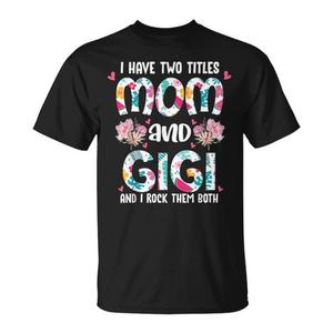 Tengo dos títulos: mamá y abuela, camiseta floral, regalo del día de la madre para mujer - Product Image 1