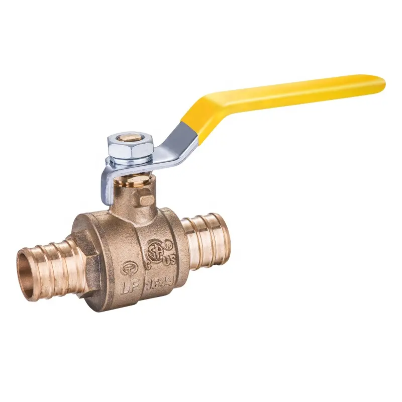 Texoon Blow Out Proof Stem Design Pex Ball Valve Body Male Shut Off Valve Forged Brass Hot Sell 1/2" -2" Water Lead Free Brass