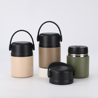 Termo de acero inoxidable para alimentos, fiambrera con aislamiento al vacío, contenedor para alimentos calientes o fríos