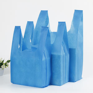 Sacs fourre-tout en tissu non tissé, écologiques, biodégradables, style gilet, pour supermarché, courses, cadeaux, réutilisables, personnalisables - Product Image 1