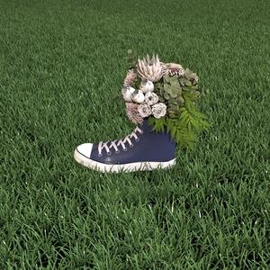 Nouveau produit personnalisé : Pots de fleurs créatifs en résine en forme de chaussures de skate pour la décoration intérieure - Product Image 2