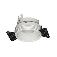 Spot LED encastré rond moderne anti-éblouissement en aluminium GU10 MR16 SD043 pour intérieur, sans cadre, garantie 3 ans