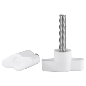 Großhandel LENMCL M3-M6 Kohlenstoffstahl Verzinkte Z-Typ T-förmige Flügelschraube mit Verstellknopf und Kunststoffkopf - Product Image 4