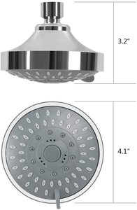 Cabezal de <span class=keywords><strong>ducha</strong></span> fijo de alta presión Lluvia <span class=keywords><strong>Ducha</strong></span> de lujo de 5 ajustes para bajo flujo de agua - Product Image 4
