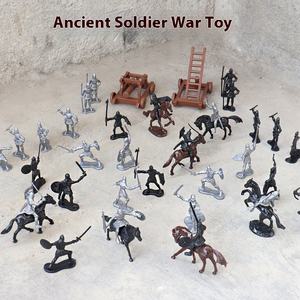 Ensemble <span class=keywords><strong>de</strong></span> figurines <span class=keywords><strong>de</strong></span> soldats militaires anciens, 34 pièces, échelle 5,5-8,5 cm, PE, 6 styles, <span class=keywords><strong>2</strong></span> couleurs, miniatures réalistes et durables, pour enfants <span class=keywords><strong>de</strong></span> 8 ans et plus - Product Image 3