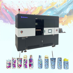 Impresora de inyección de tinta UV de 360 ° de grado industrial, máquina giratoria de alta velocidad para artículos cilíndricos, cabezal de impresión Ricoh de Resolución de 600 ppp - Product Image 3