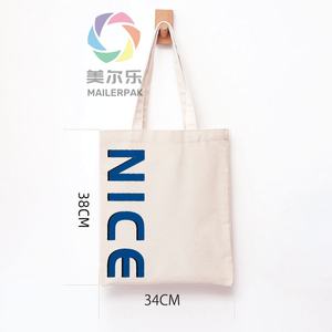 Sac fourre-tout promotionnel en toile de coton écologique pour femme avec logo personnalisé imprimé et fermeture éclair – Vente en gros - Product Image 1