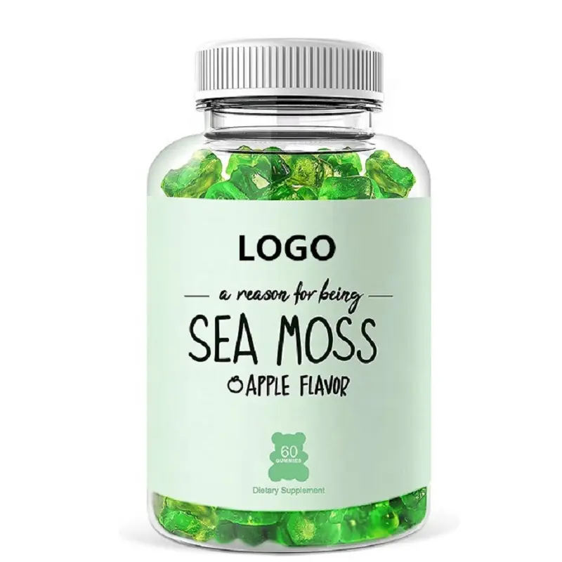 Hot Selling Private Label Vegane Seamoss Gummies Vitamin Irish Sea Moss Gummies Bio-Seemoos Gummi für das Immunsystem