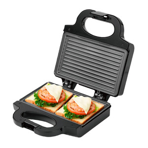 Machine à sandwichs chauffante double face 220V, grill panini électrique avec fonction maintien au chaud pour le petit-déjeuner et les repas légers - Product Image 2