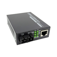 Convertisseur de média fibre optique Gigabit 10/100/1000 Mbps monomode 20 km SC Duplex 1310 nm DC5V Fibre vers Ethernet