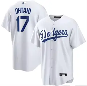 2024新しいステッチロサンゼルス野球ジャージーOHTANI17男性用すべてのロゴ付き野球ユニフォーム
