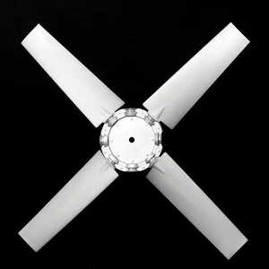 Ventilateur en plastique à flux axial du fabricant OEM avec 4 pales en nylon pour compresseurs d'air - Product Image 6