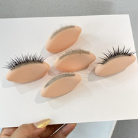 Modèles réalistes en silicone pour la pratique de l'extension des cils multicouches désordonnés pour les pros