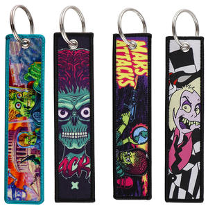 Porte-clés en tissu avec étiquette tissée <span class=keywords><strong>Mars</strong></span> Attacks, accessoire de film en gros - Product Image 1