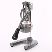 Handmatige citruspers van roestvrij staal, citroen-, limoen- en sinaasappelpers, behuizing van gietijzer en aluminiumlegering, slowjuicer-extractor