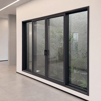 Luxuriöse Aluminium-Glas-Innenschiebefenster-Trennwand für Hotelzimmer, Lärmreduzierung, Doppelverglasung, Fabrikfertigung